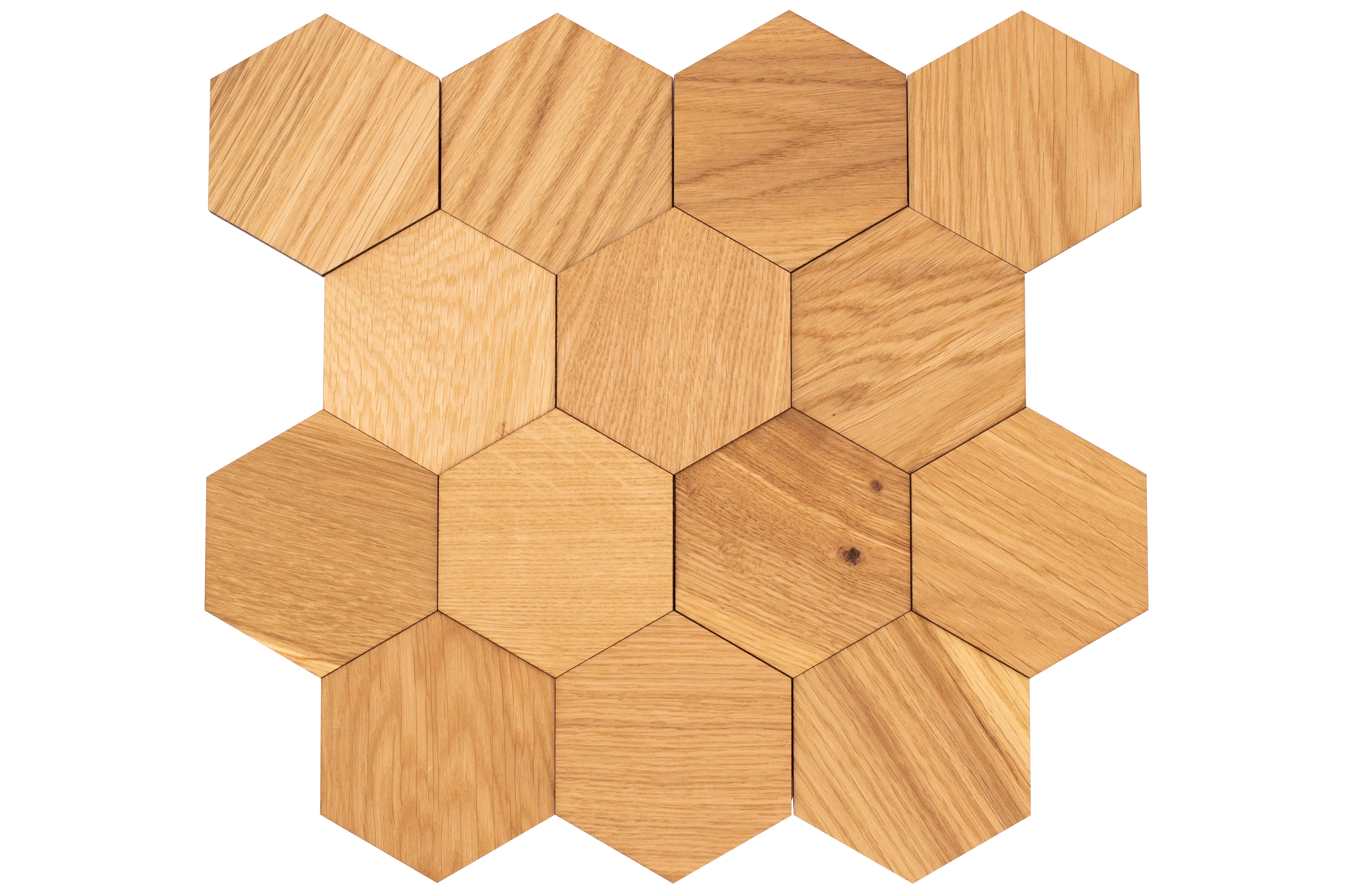 wodewa wall panel hexagon oak