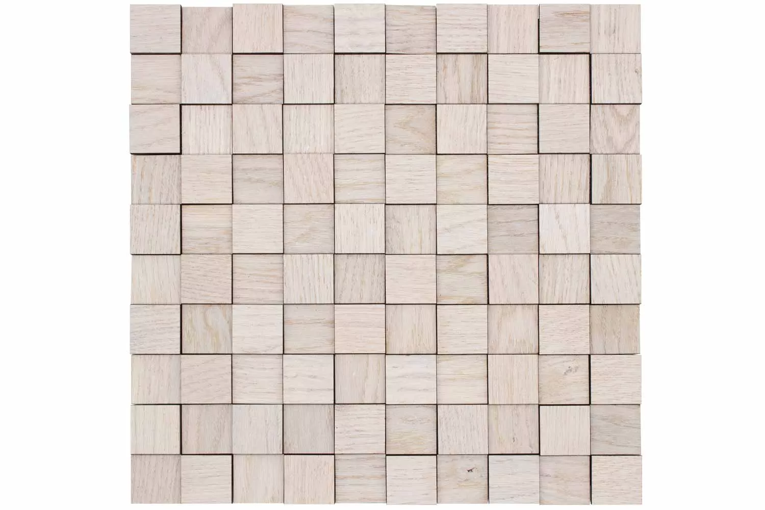 Holz Wandverkleidung Eiche arctic (Mosaik Look) wodewa 30 I 30 x 30mm (selbstklebende) 